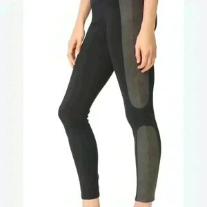 Spanx Panel Faux Leather Point Legging